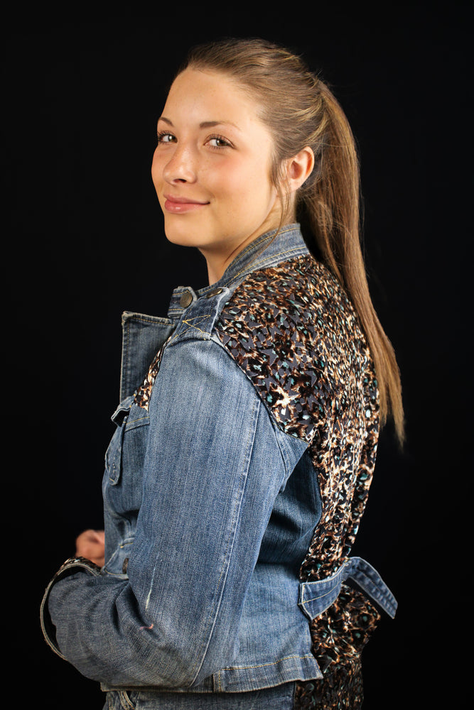 “Denim Tri” - Vspoke Collection Denim Jacket, Dress, & Shorts