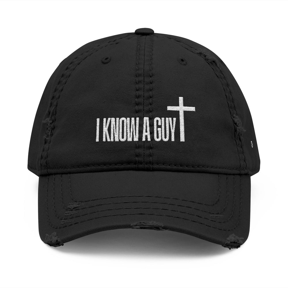 "I Know A Guy" - Distressed Embroidered Dad Cap - Victoria Vincent