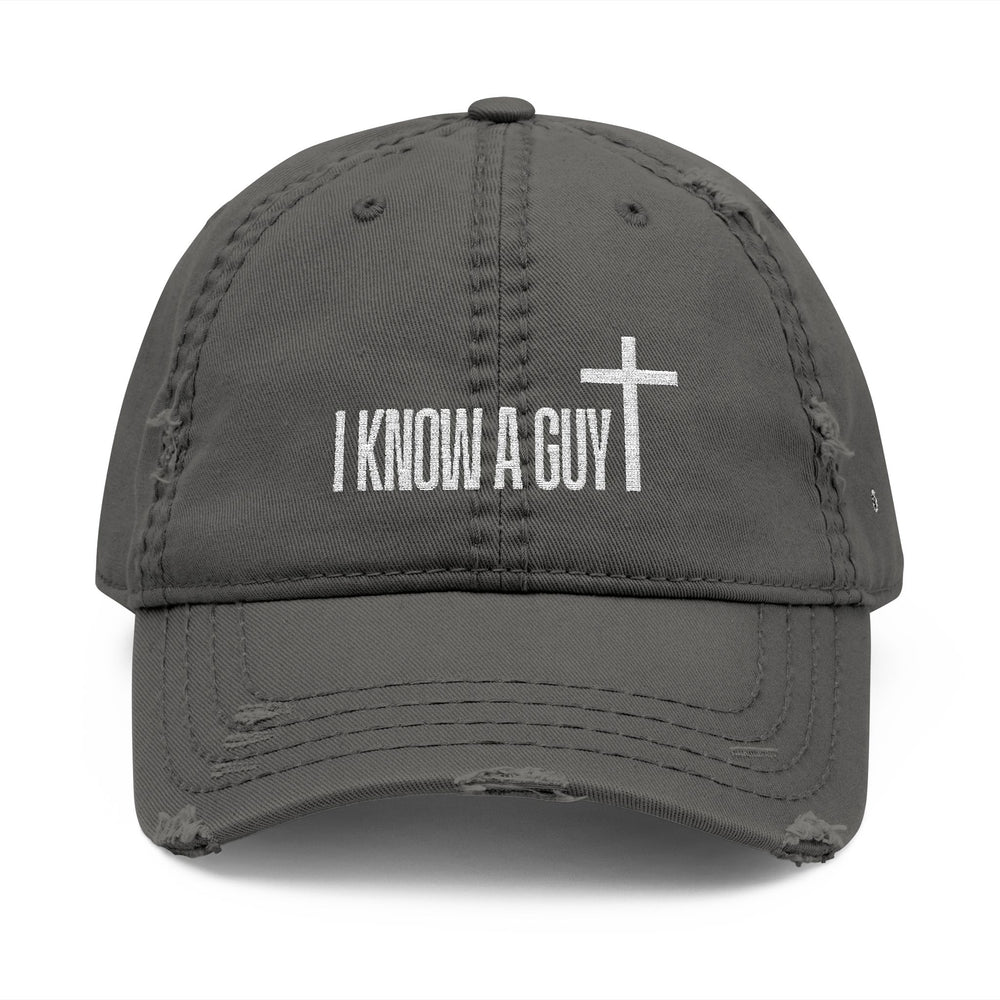 "I Know A Guy" - Distressed Embroidered Dad Cap - Victoria Vincent