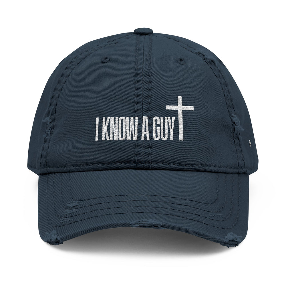 "I Know A Guy" - Distressed Embroidered Dad Cap - Victoria Vincent