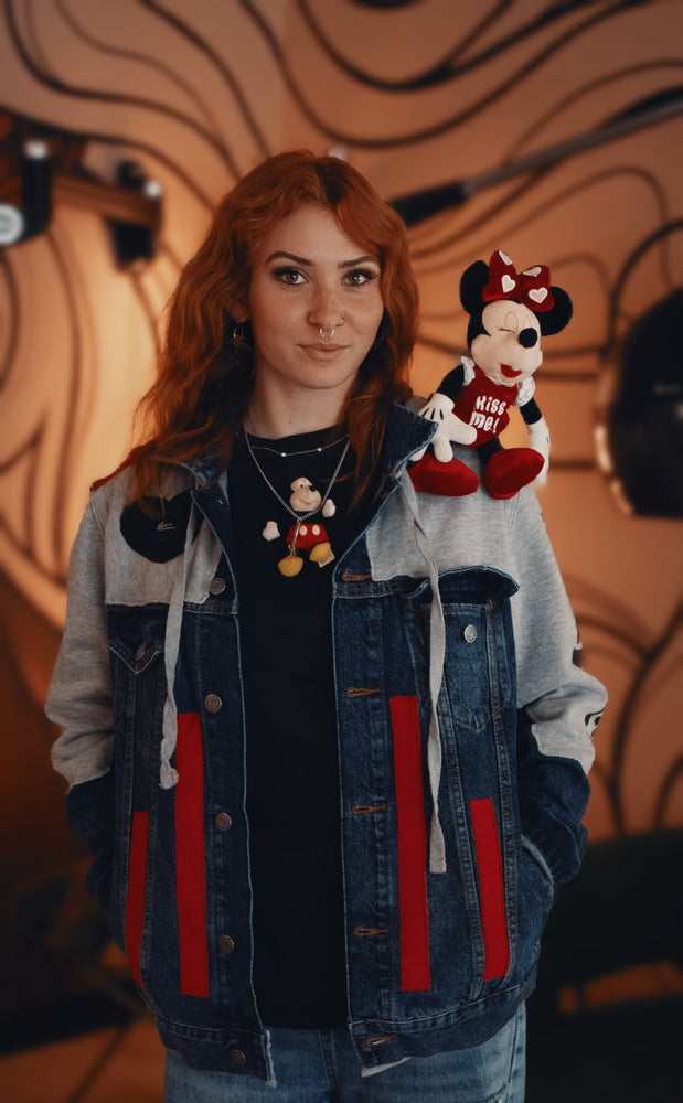 "Mousser" V-Spoke Denim Jacket